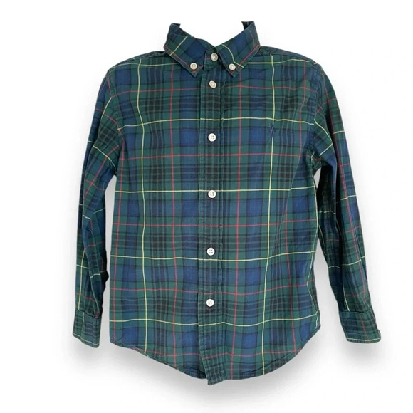 Title:
Ralph Lauren Boys’ Tartan Plaid Button-Down Shirt, Size 5 - Picture 6 of 7